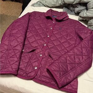 Ralph Lauren Quilted Plum Jacket